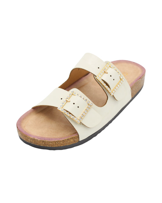 Drilleys - Ladies Shoes Sandals Cream (2397)