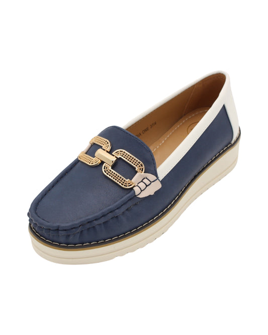 Zanni - Ladies Shoes Loafers Navy (2401)