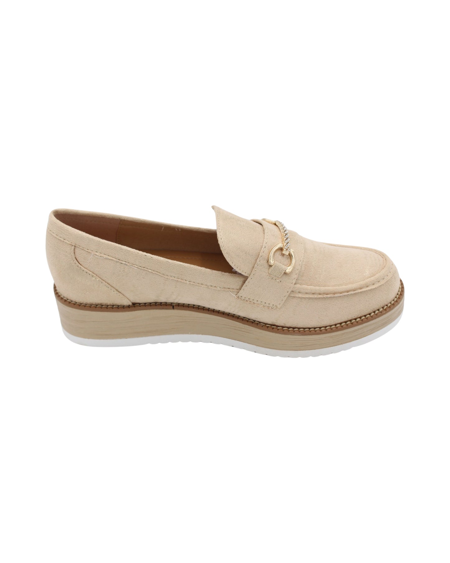 Zanni - Ladies Shoes Loafers Cream,  Gold (2430)