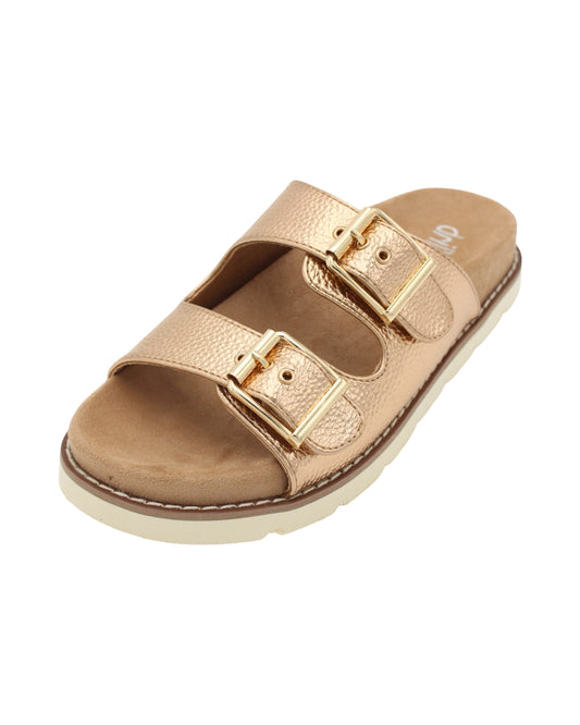 Drilleys - Ladies Shoes Sandals Gold (2457)