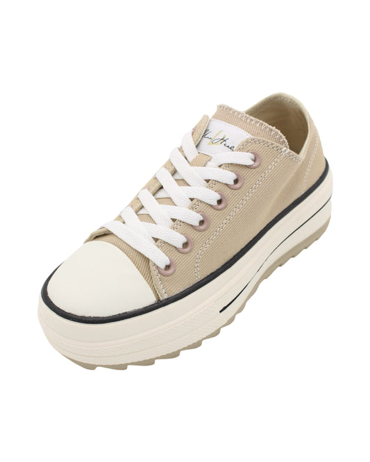 Una Healy - Ladies Shoes Trainers Taupe, White (2458)