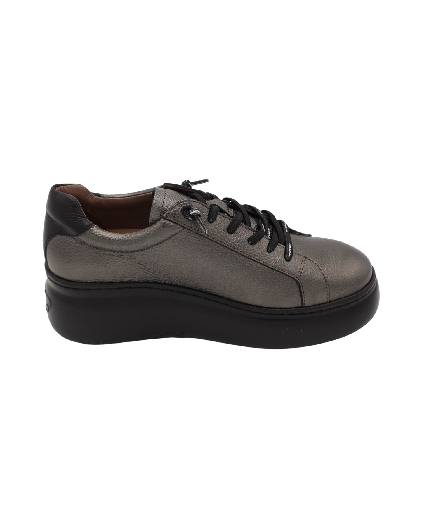 Wonders - Ladies Shoes Trainers Pewter Metallic (2500)