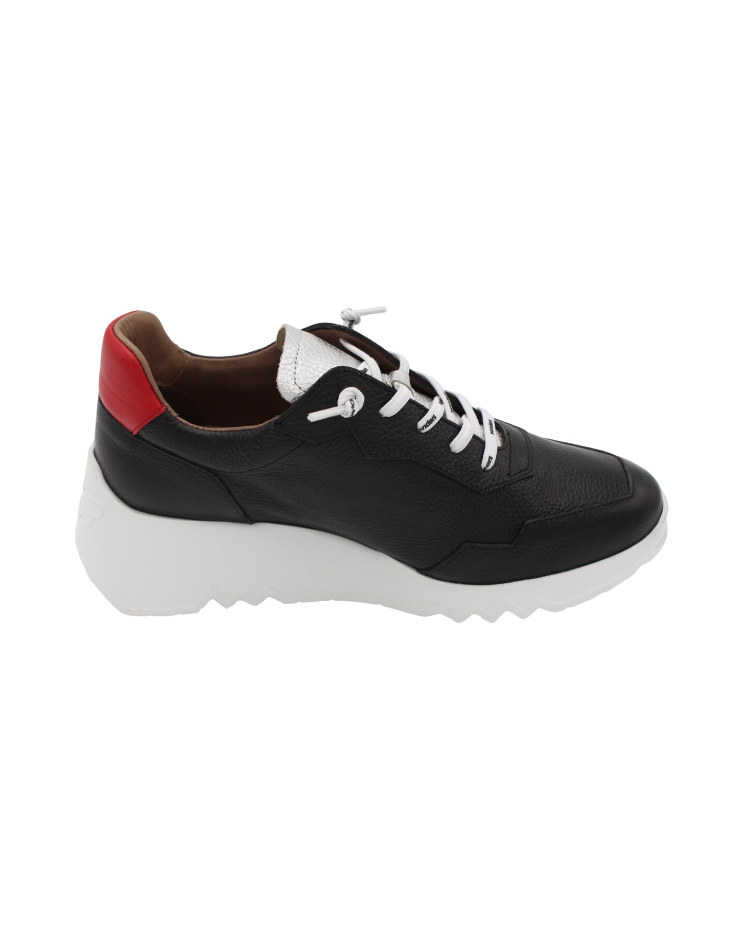 Wonders - Ladies Shoes Trainers Black, Silver (2504)