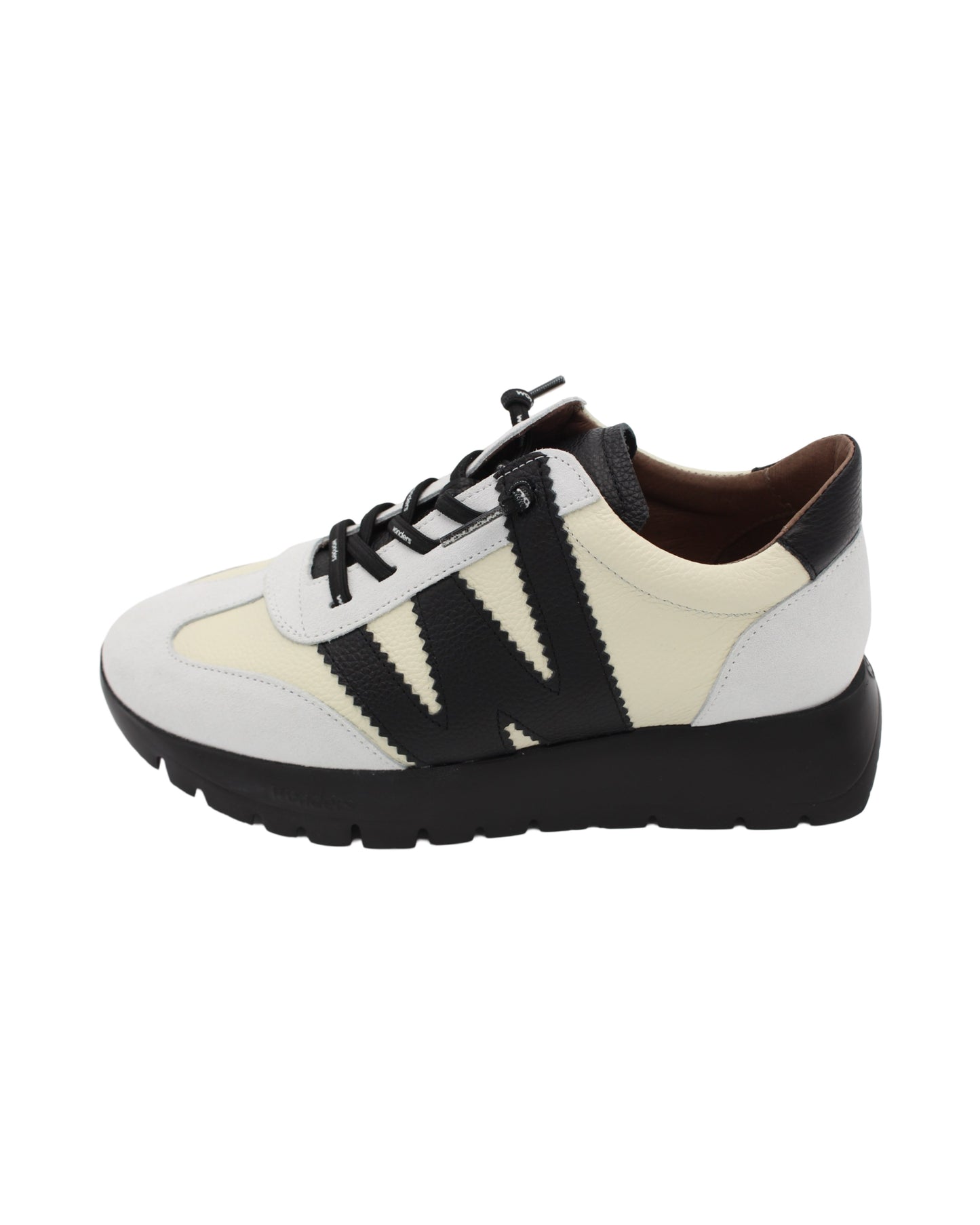 Wonders - Ladies Shoes Trainers Cream, Black (2505)