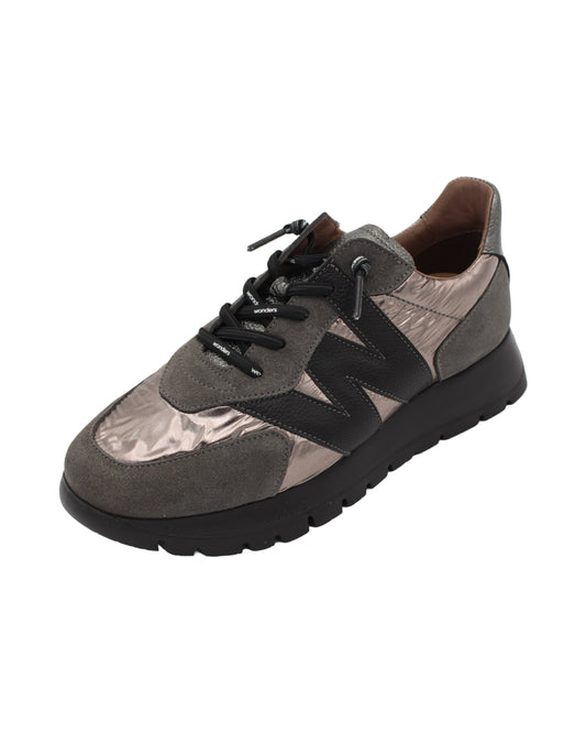Wonders - Ladies Shoes Trainers Grey, Black (2508)