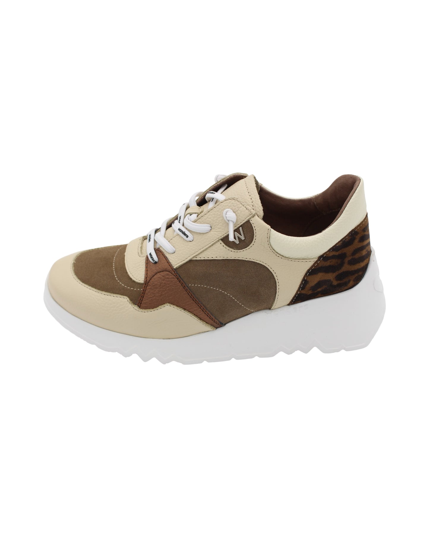 Wonders - Ladies Shoes Trainers Cream,  Taupe (2509)