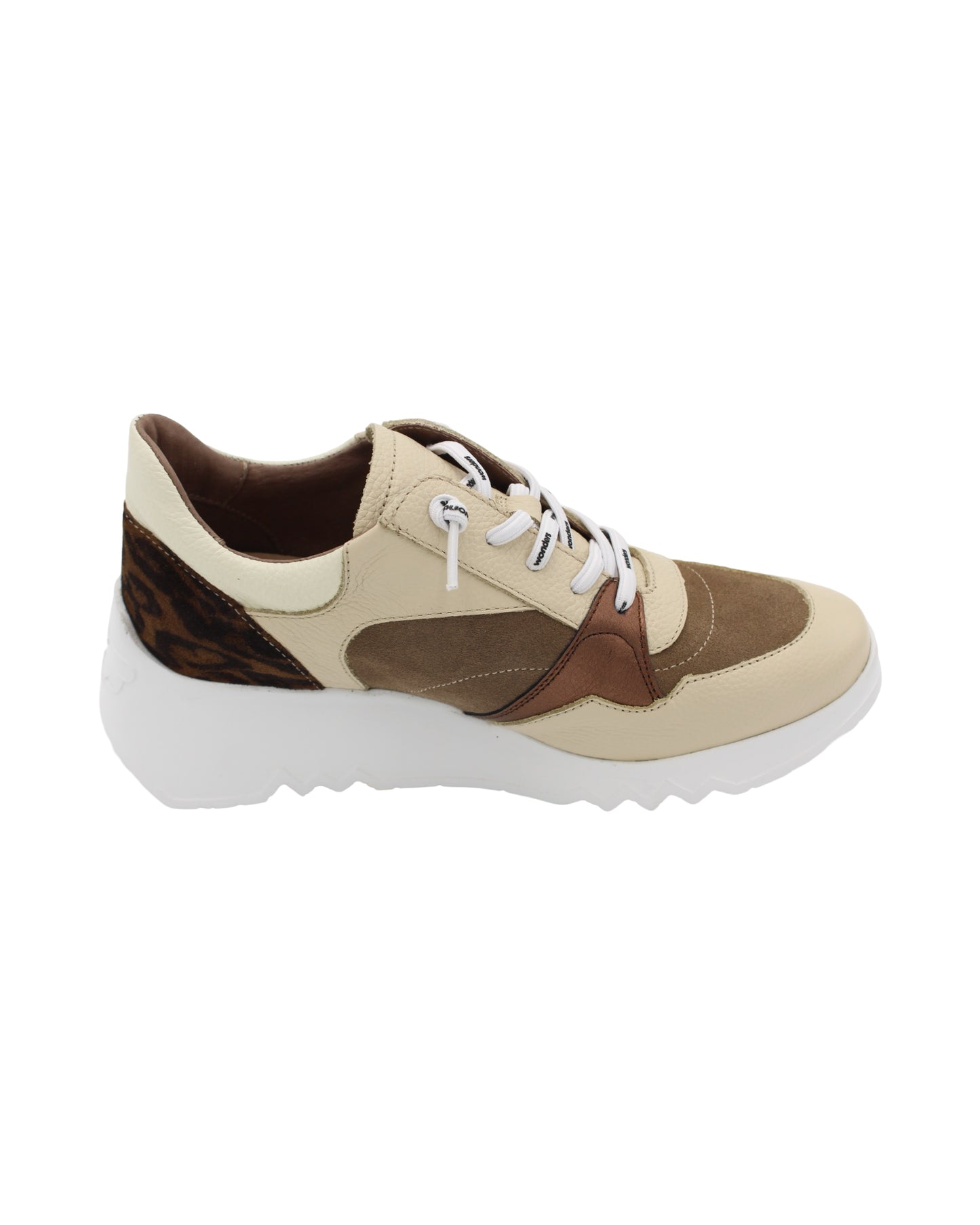 Wonders - Ladies Shoes Trainers Cream,  Taupe (2509)