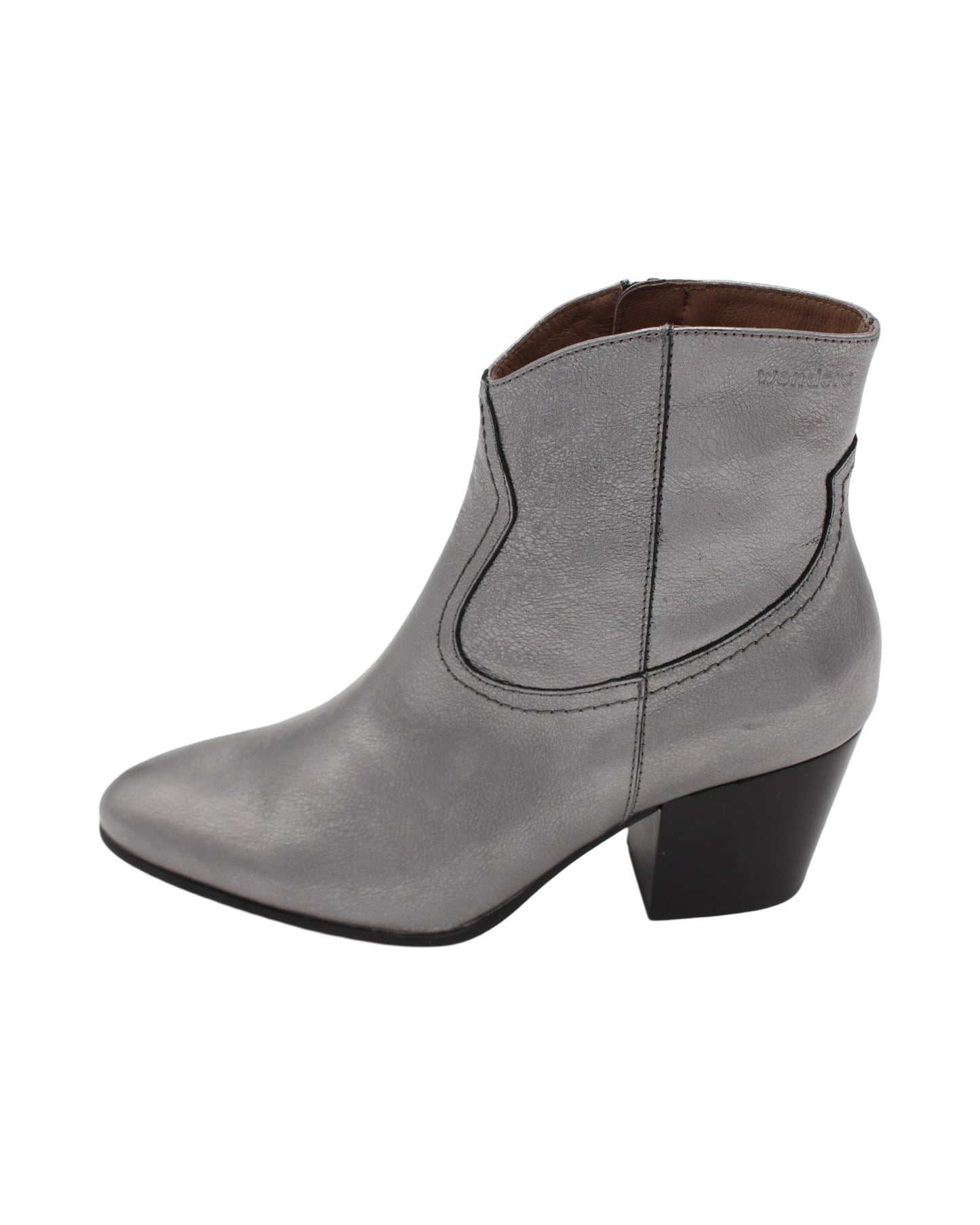 Wonders - Ladies Shoes Ankle Boots Pewter (2515)