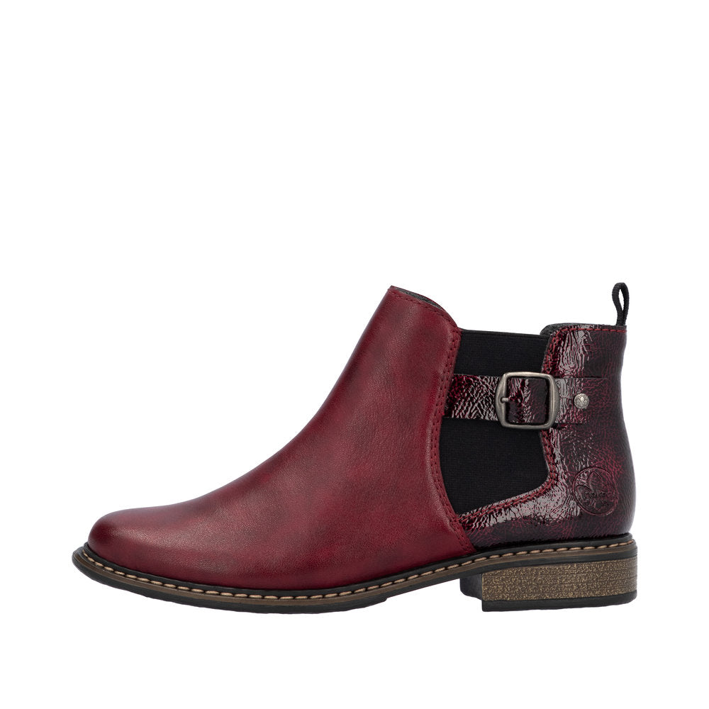 Burgundy ankle boots ladies hotsell