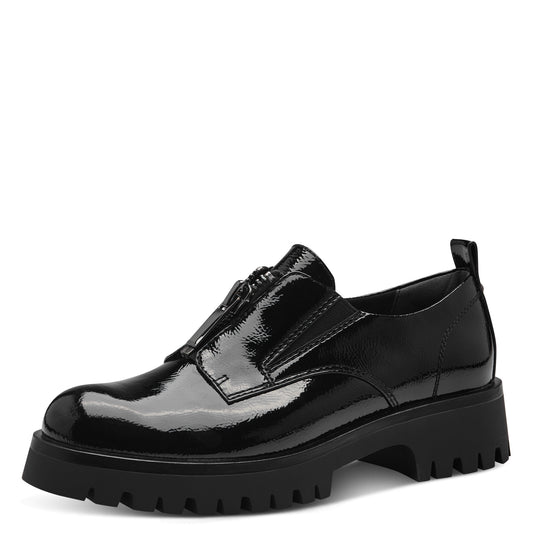 Tamaris - Ladies Shoes Brogues Black Patent (2525)