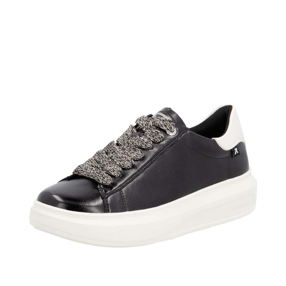 Rieker - Ladies Shoes Trainers Black,  Off White (2530)