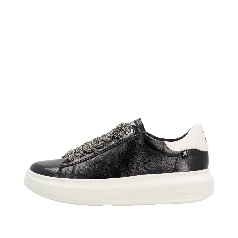 Rieker - Ladies Shoes Trainers Black,  Off White (2530)