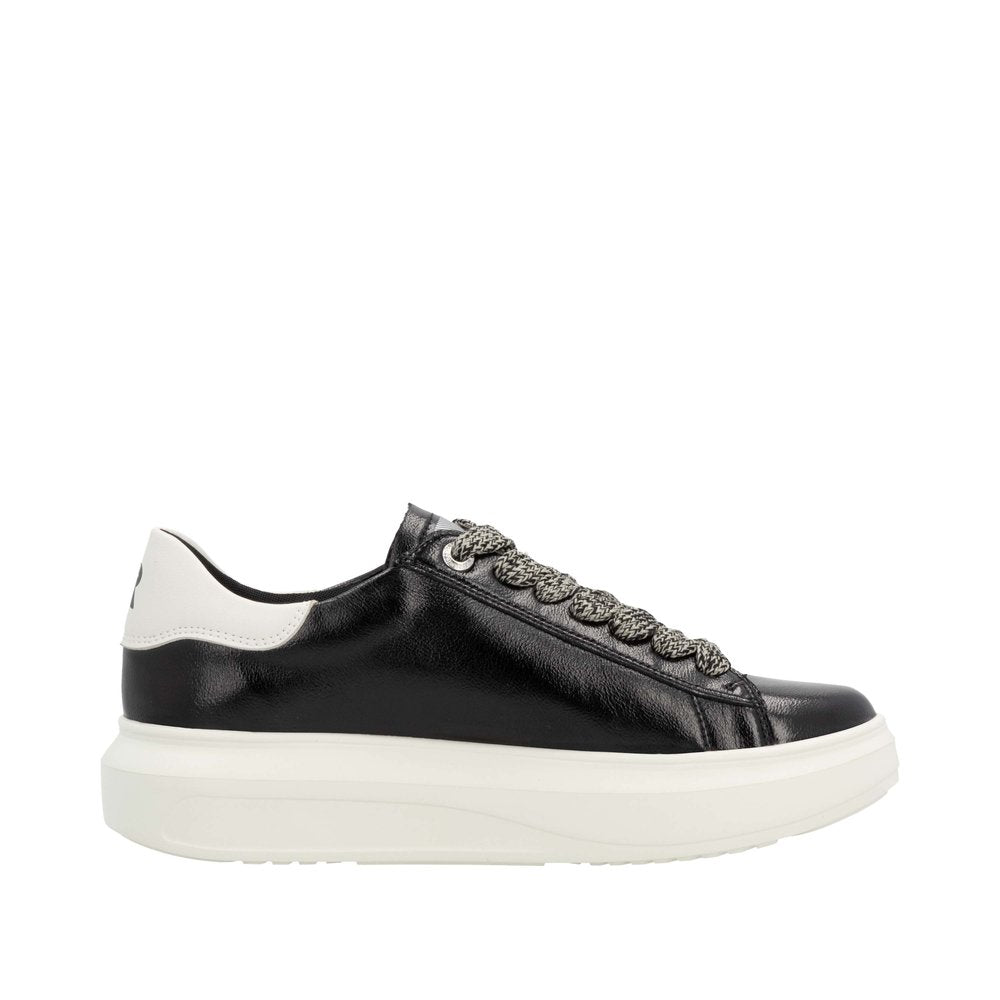 Rieker - Ladies Shoes Trainers Black,  Off White (2530)