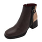 Jose Saenz - Ladies Shoes Ankle Boots Chocolate, Rose Gold (2582)