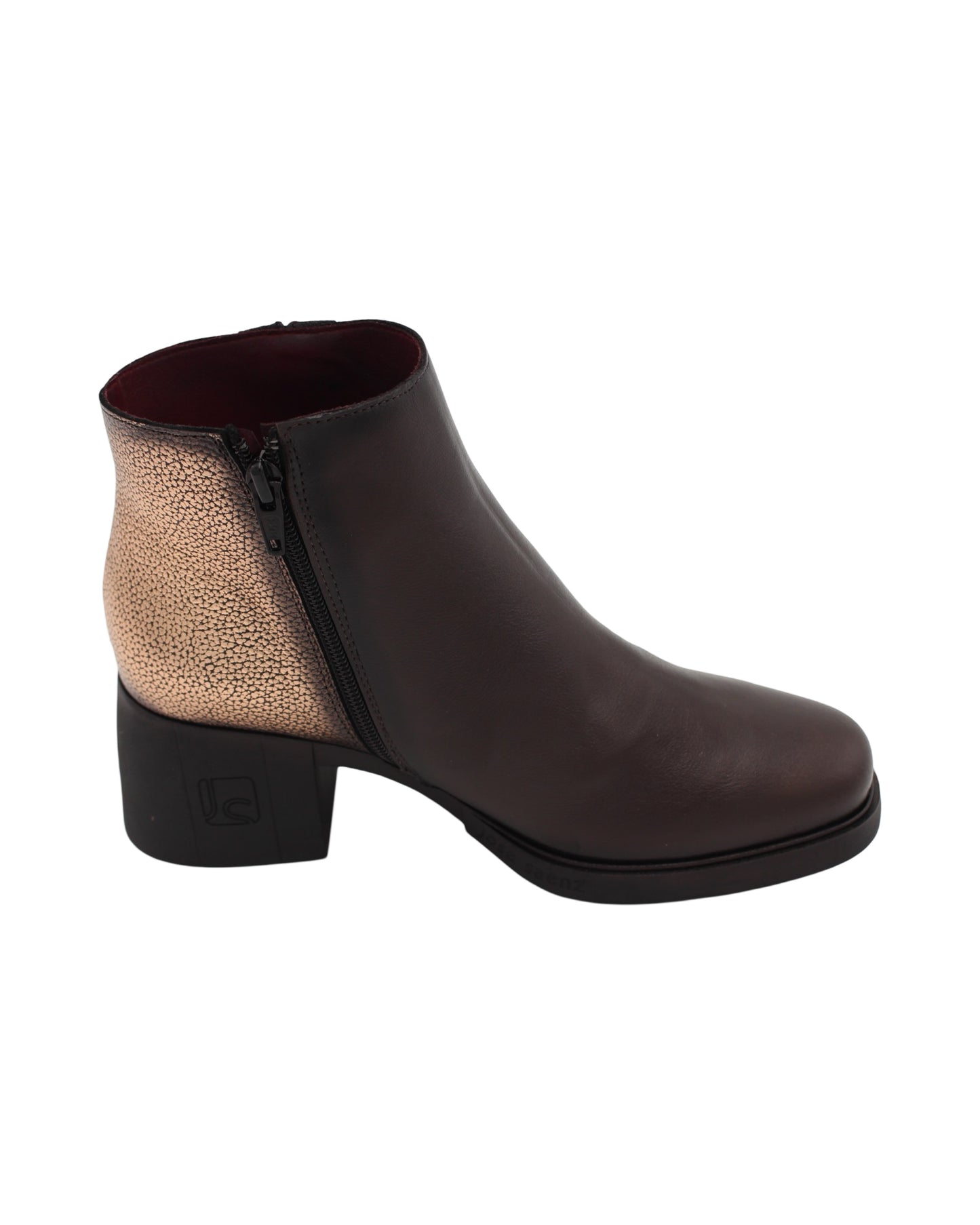 Jose Saenz - Ladies Shoes Ankle Boots Chocolate, Rose Gold (2582)