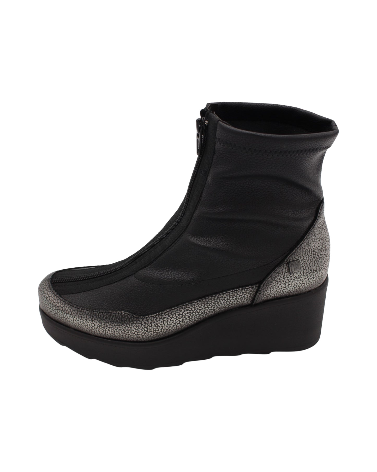 Jose Saenz - Ladies Shoes Ankle Boots Black, Pewter (2585)