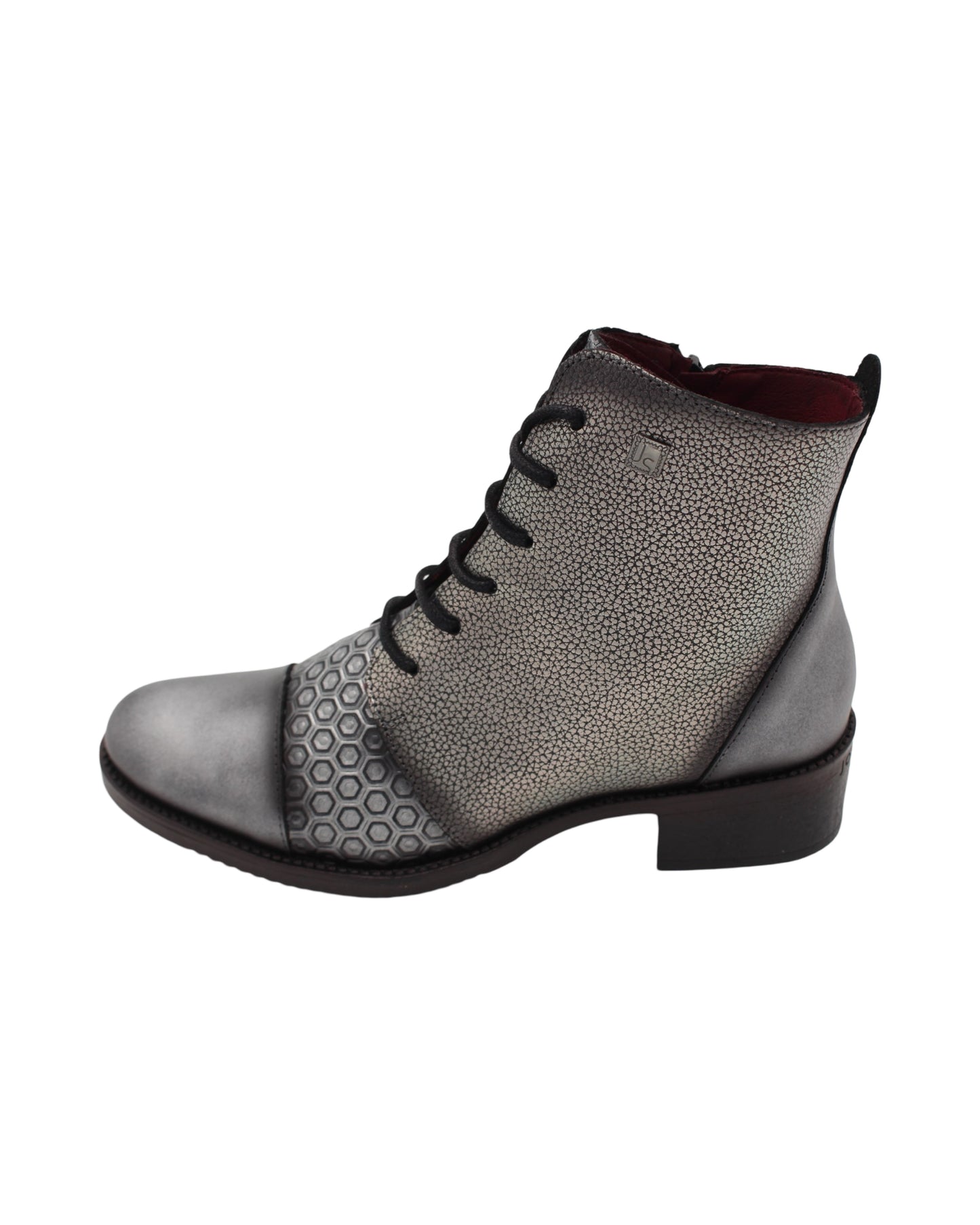 Jose Saenz - Ladies Shoes Ankle Boots Silver (2586)