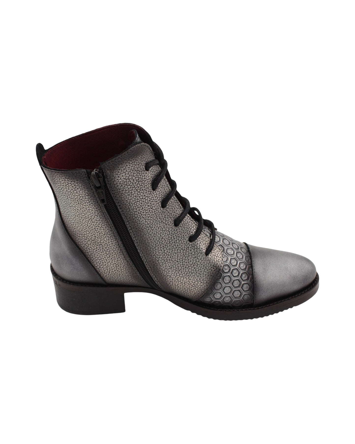 Jose Saenz - Ladies Shoes Ankle Boots Silver (2586)