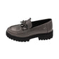 Xti - Ladies Shoes Loafers Pewter (2592)