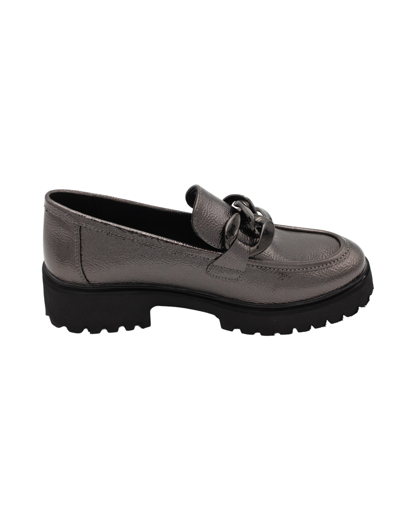 Xti - Ladies Shoes Loafers Pewter (2592)