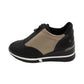 Xti - Ladies Shoes Trainers Black, Gold (2598)