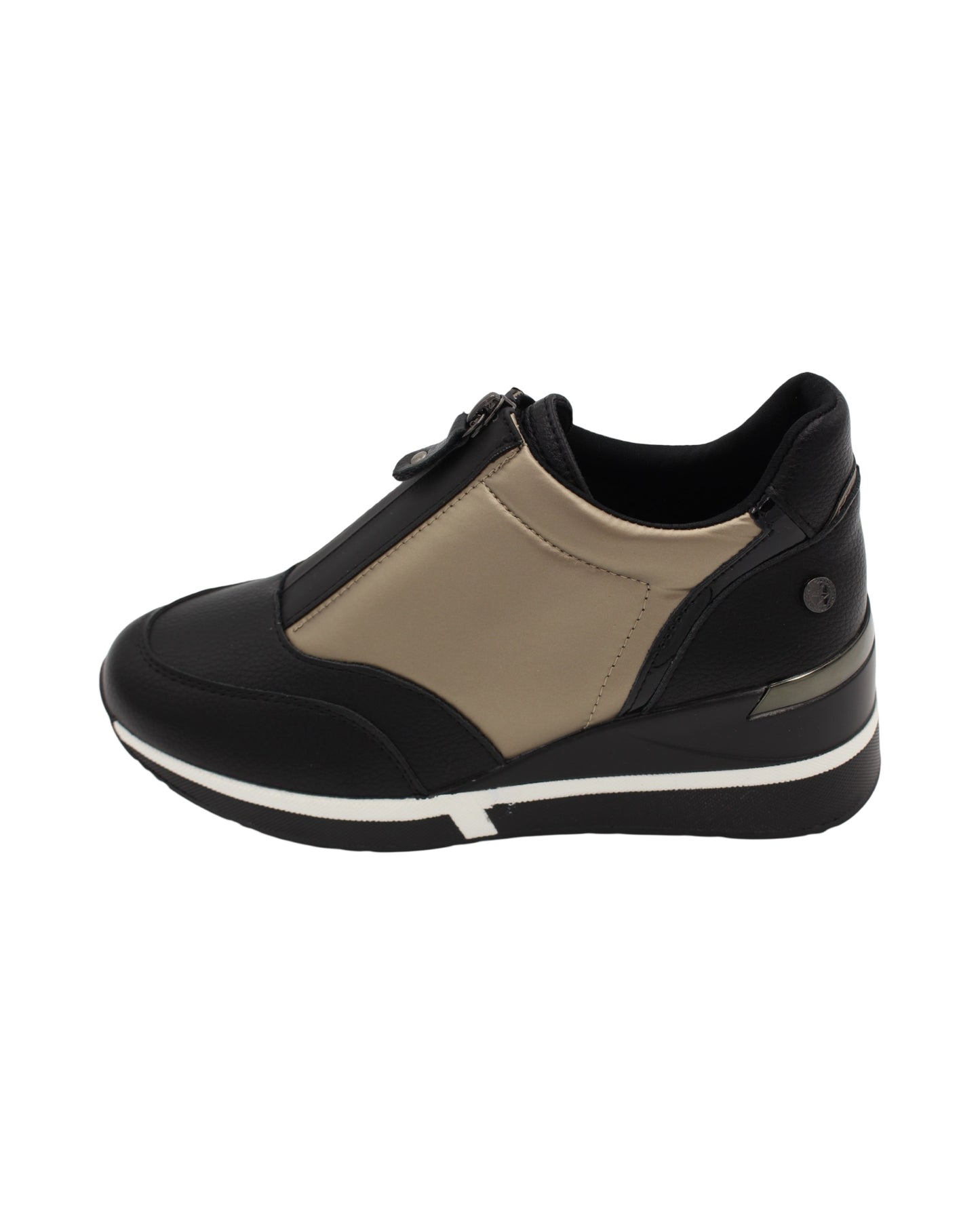 Xti - Ladies Shoes Trainers Black, Gold (2598)