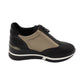 Xti - Ladies Shoes Trainers Black, Gold (2598)