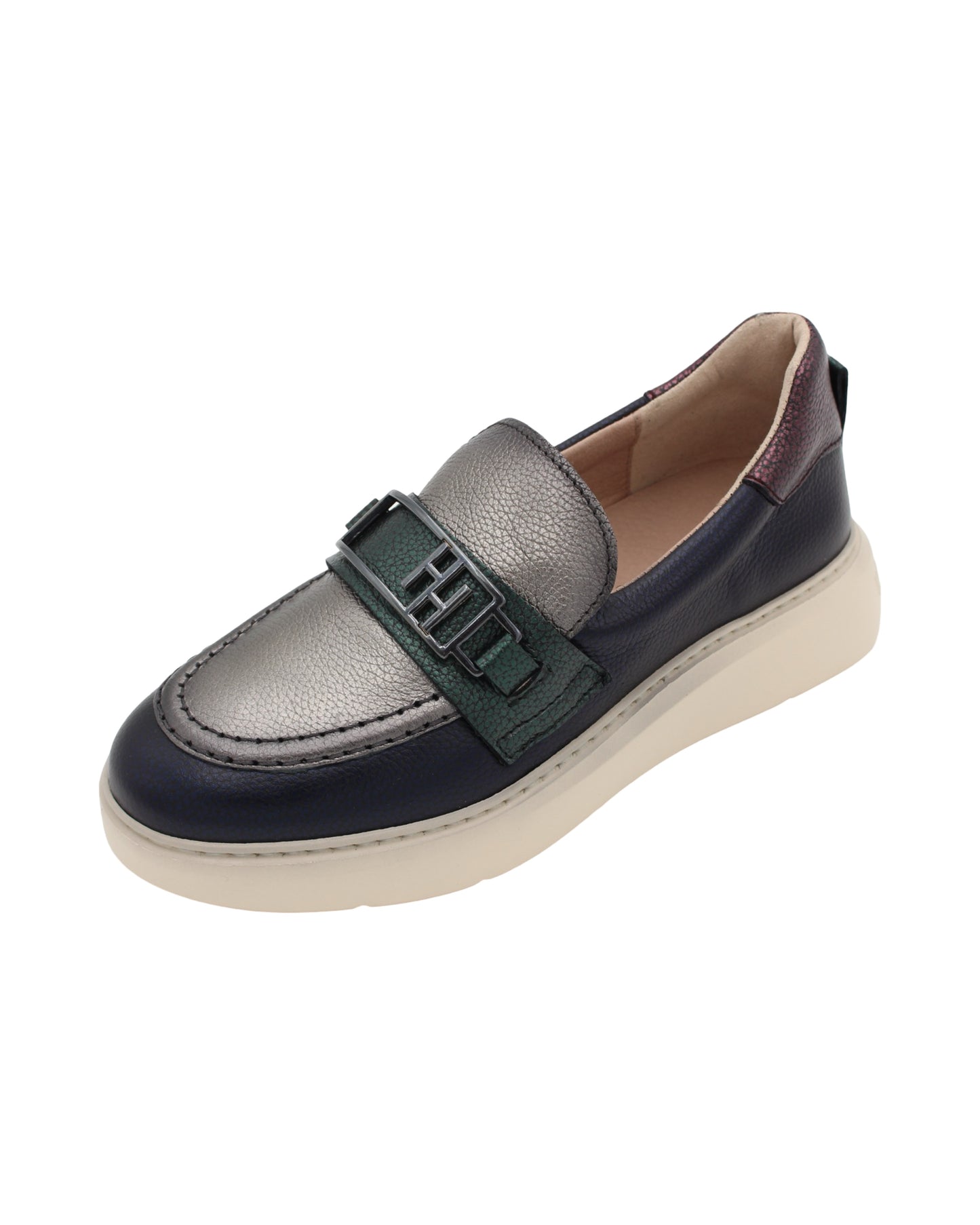 Hispanitas - Ladies Shoes Loafers Pewter,  Navy (2625)