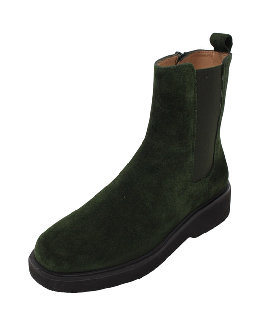 Unisa - Ladies Shoes Ankle Boots Green Suede (2648)