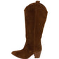 Unisa - Ladies Shoes Long Boots Dark Tan (2650)