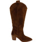 Unisa - Ladies Shoes Long Boots Dark Tan (2650)