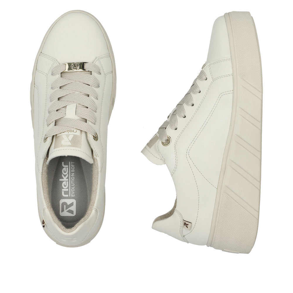 Rieker - Ladies Shoes Trainers Off White (2655)