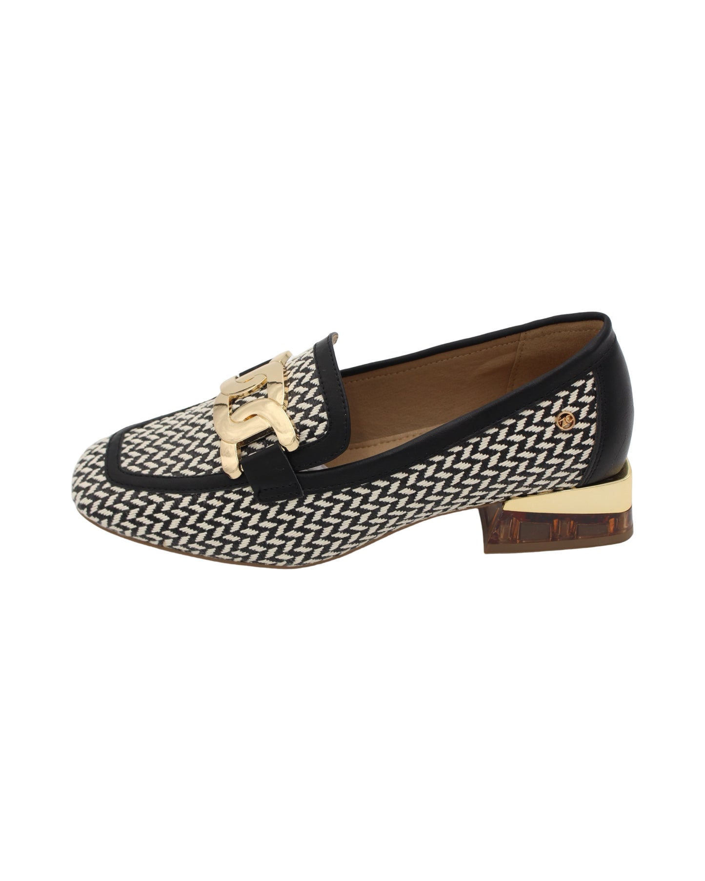 Zanni - Ladies Shoes Loafers Black, Cream (2662)