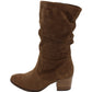 Gabor - Ladies Shoes Mid Boot Brown Suede (2664)