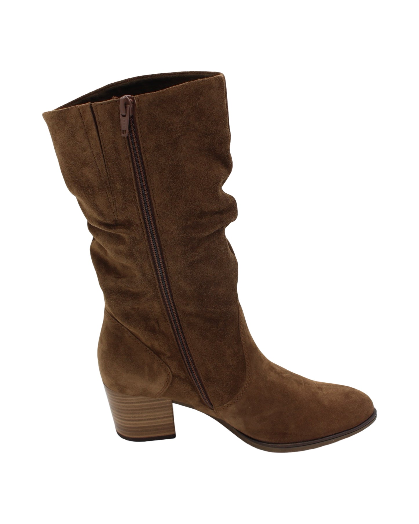 Gabor - Ladies Shoes Mid Boot Brown Suede (2664)