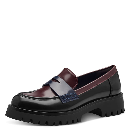 Tamaris - Ladies Shoes Loafers Merlot Comb (2666)