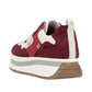 Rieker - Ladies Shoes Trainers Burgundy, Cream (2669)