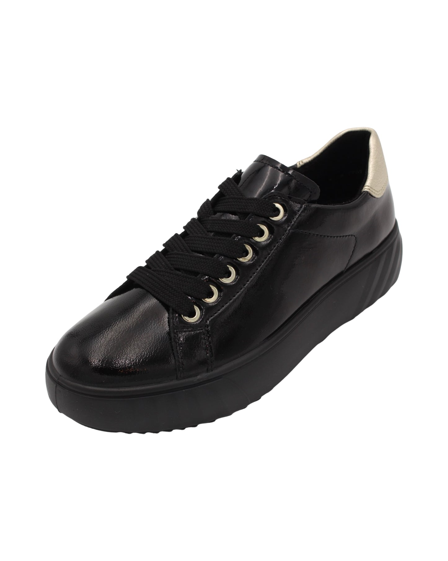 Ara - Ladies Shoes Trainers Black Patent (2672)