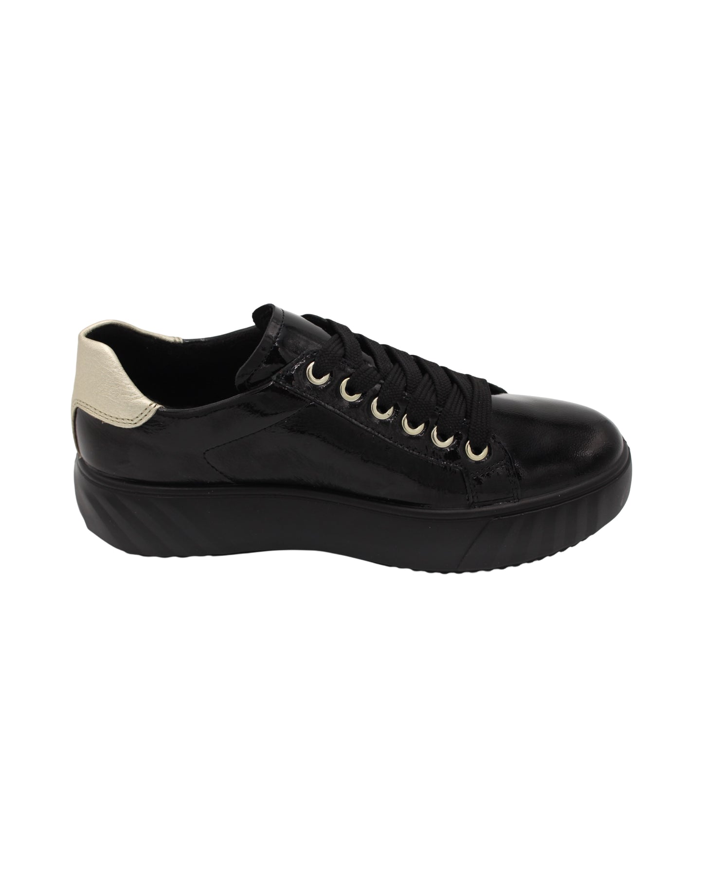 Ara - Ladies Shoes Trainers Black Patent (2672)