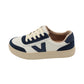 Drilleys - Ladies Shoes Trainers Cream, Navy (2676)