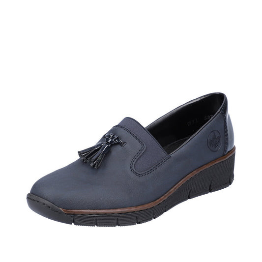 Rieker - Ladies Shoes Loafers Navy (2685)