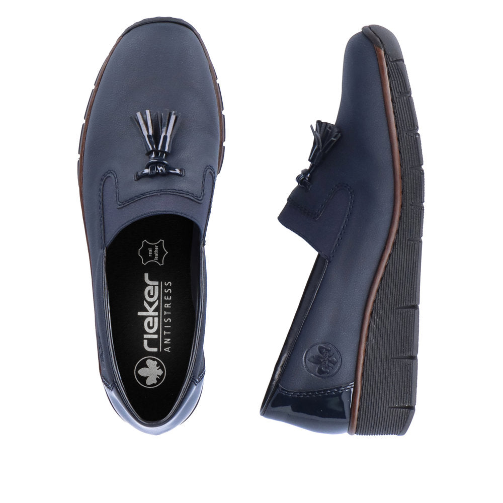 Rieker - Ladies Shoes Loafers Navy (2685)