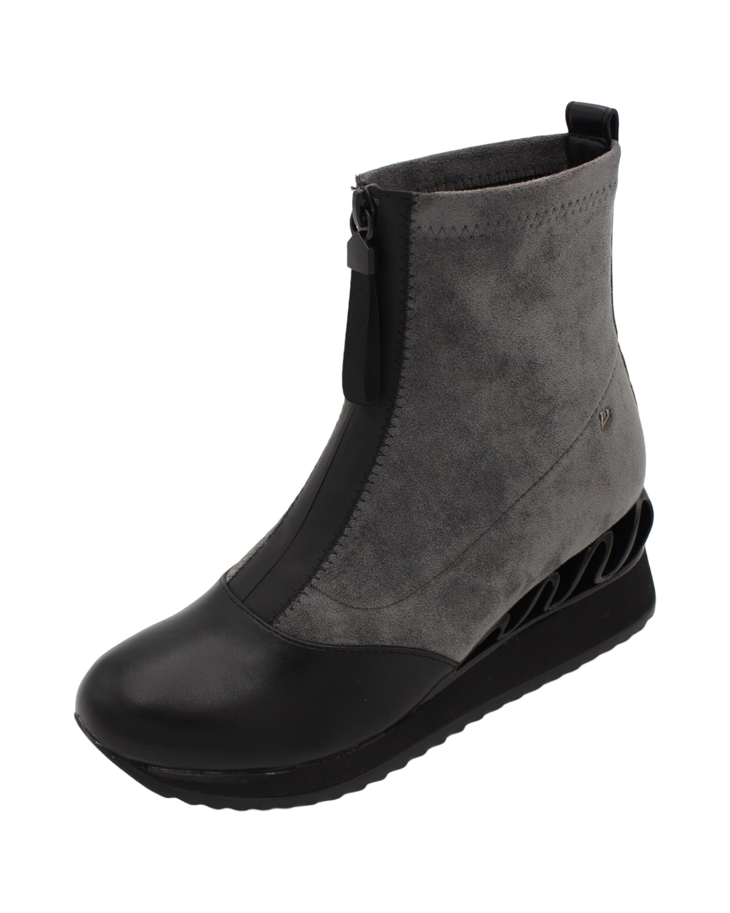 Una Healy - Ladies Shoes Ankle Boots Grey, Black (2689)