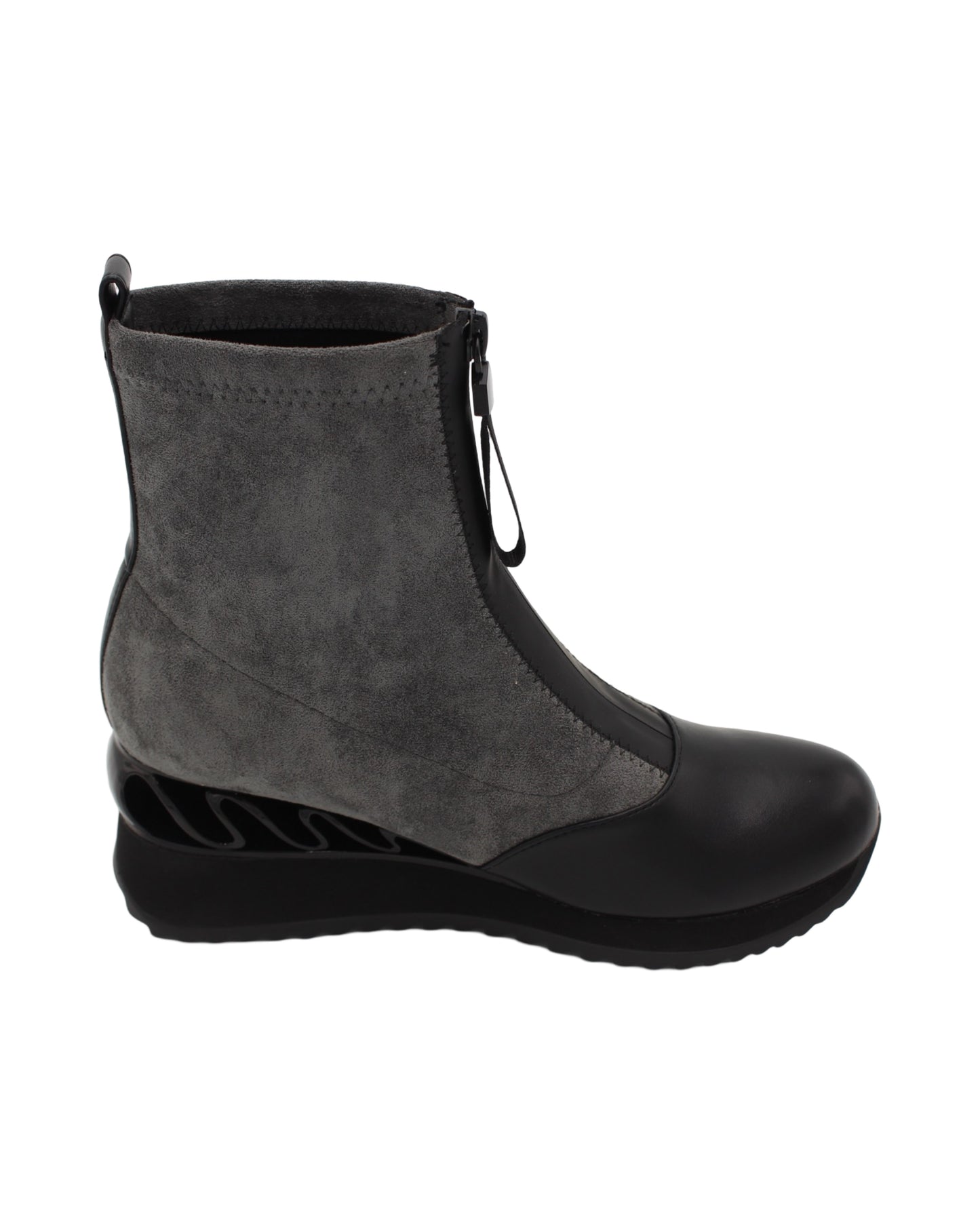 Una Healy - Ladies Shoes Ankle Boots Grey, Black (2689)