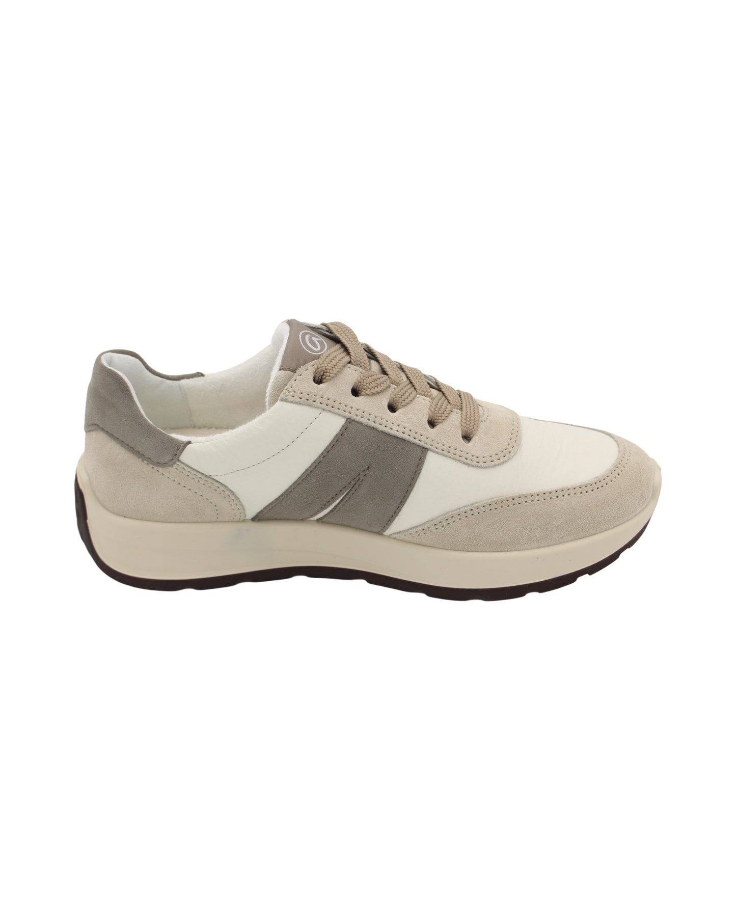 Ara - Ladies Shoes Trainers Cream, Grey (2690)