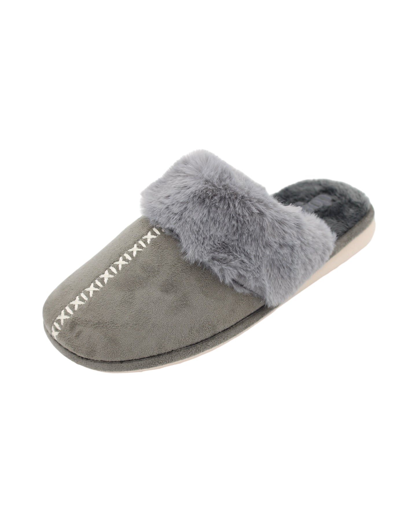 Lunar - Ladies Shoes House Shoe Grey (2695)