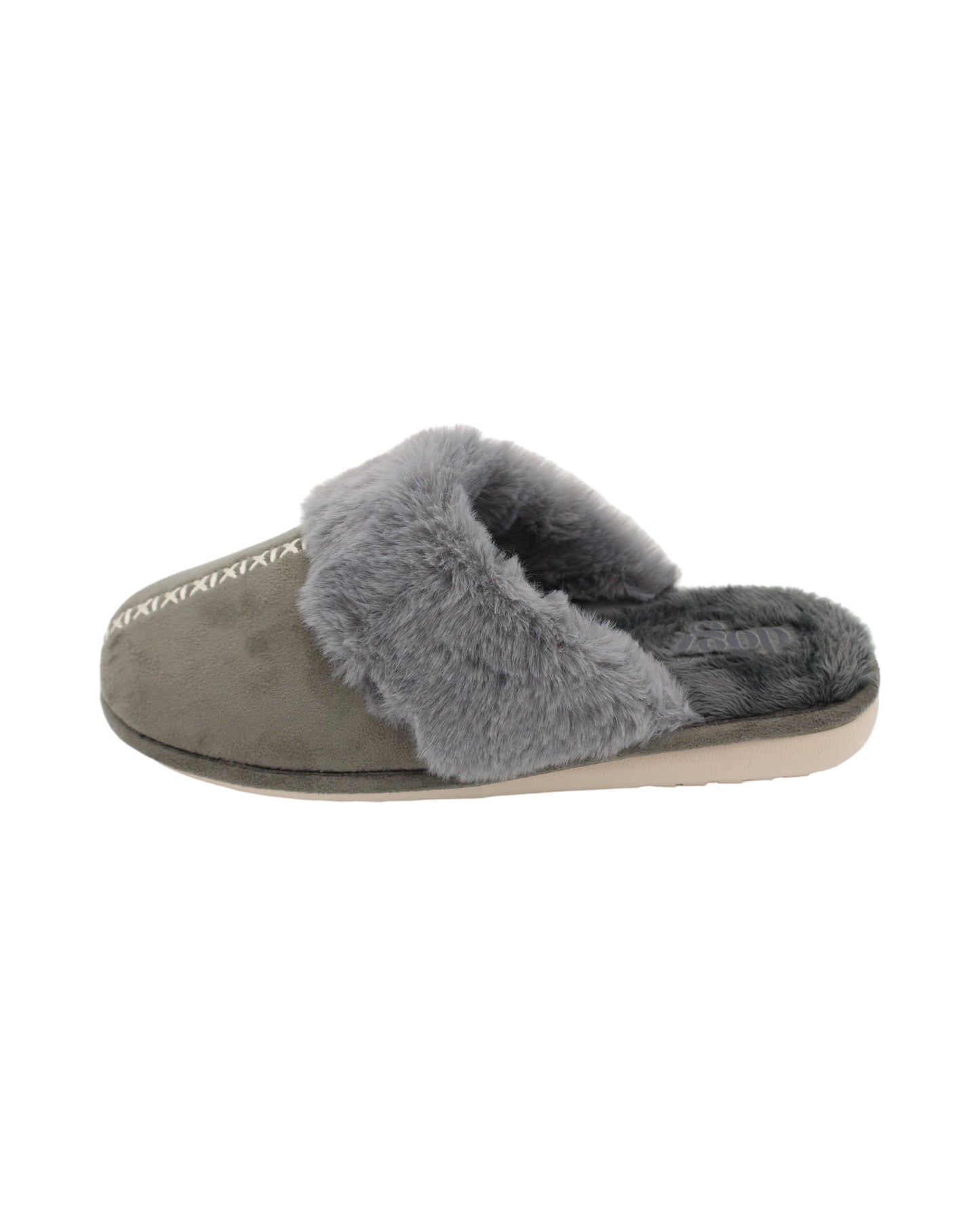 Lunar - Ladies Shoes House Shoe Grey (2695)