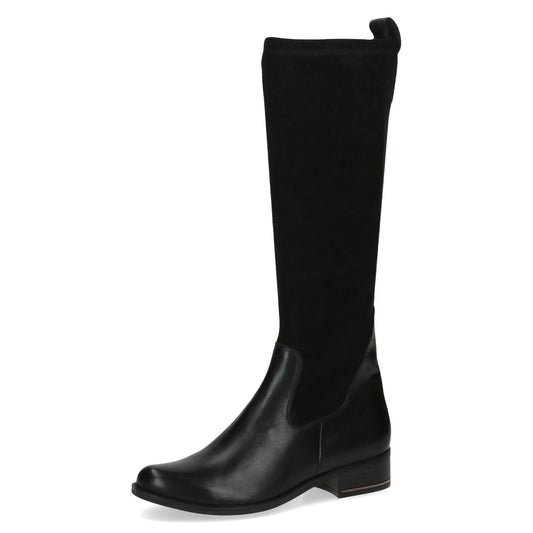 Caprice - Ladies Shoes Long Boots Black Comb (2701)