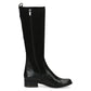 Caprice - Ladies Shoes Long Boots Black Comb (2701)