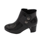 Lunar - Ladies Shoes Ankle Boots Black Patent (2745)